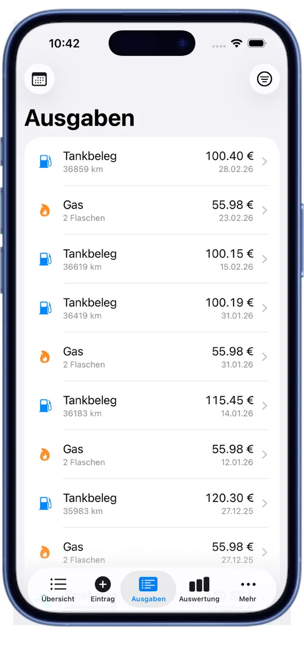 Screenshot #3 pour Vanity Expense Logbook