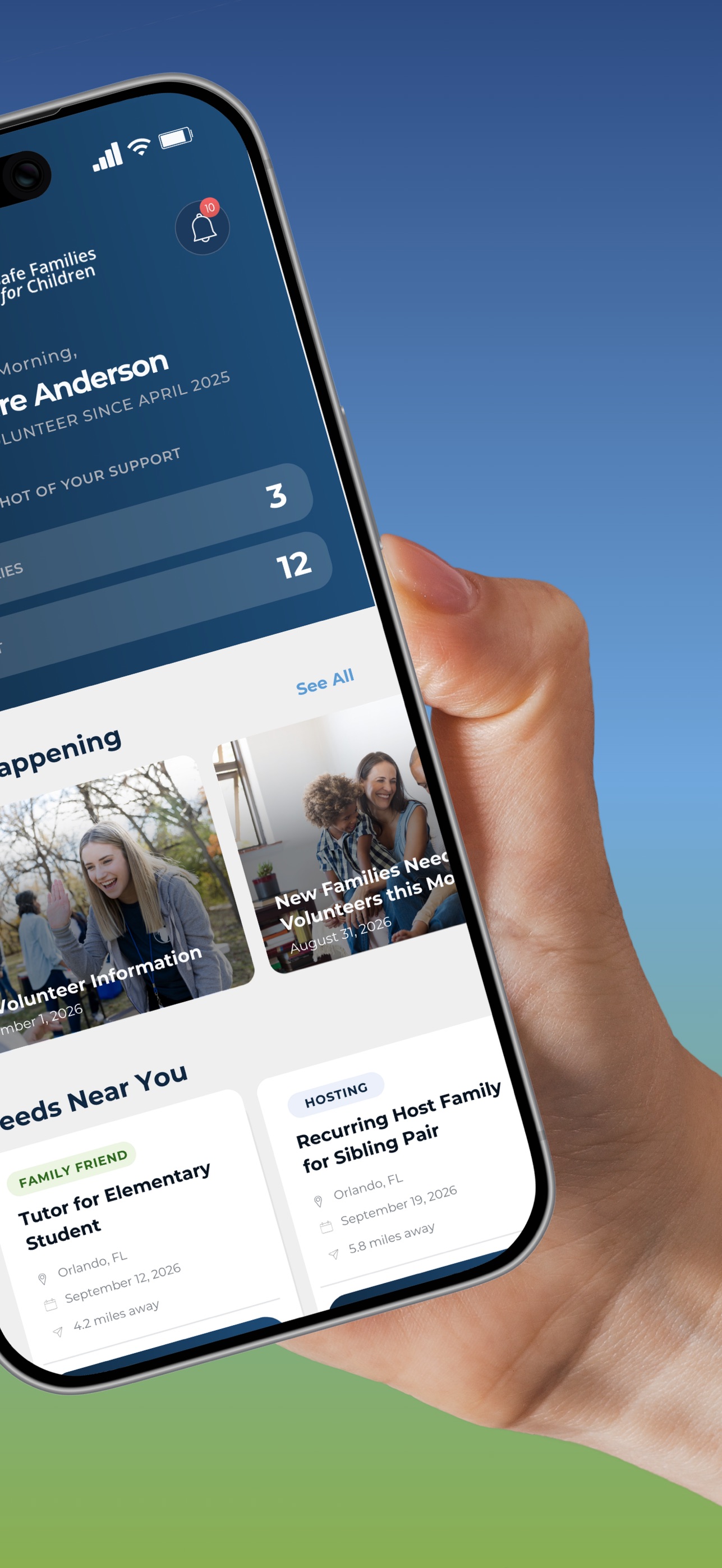 Screenshot 2 of Safe Families Care Engagement