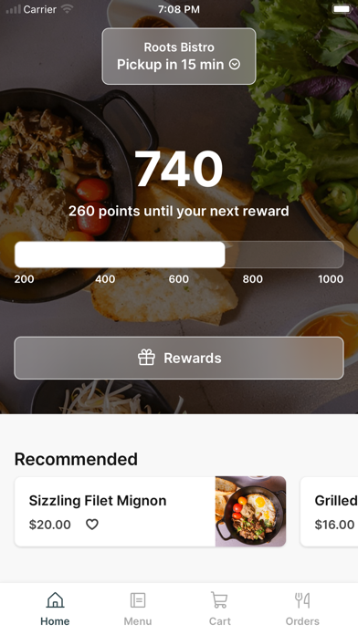 Screenshot 1 of Roots Bistro App