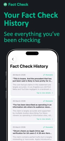 The Fact Check screenshot