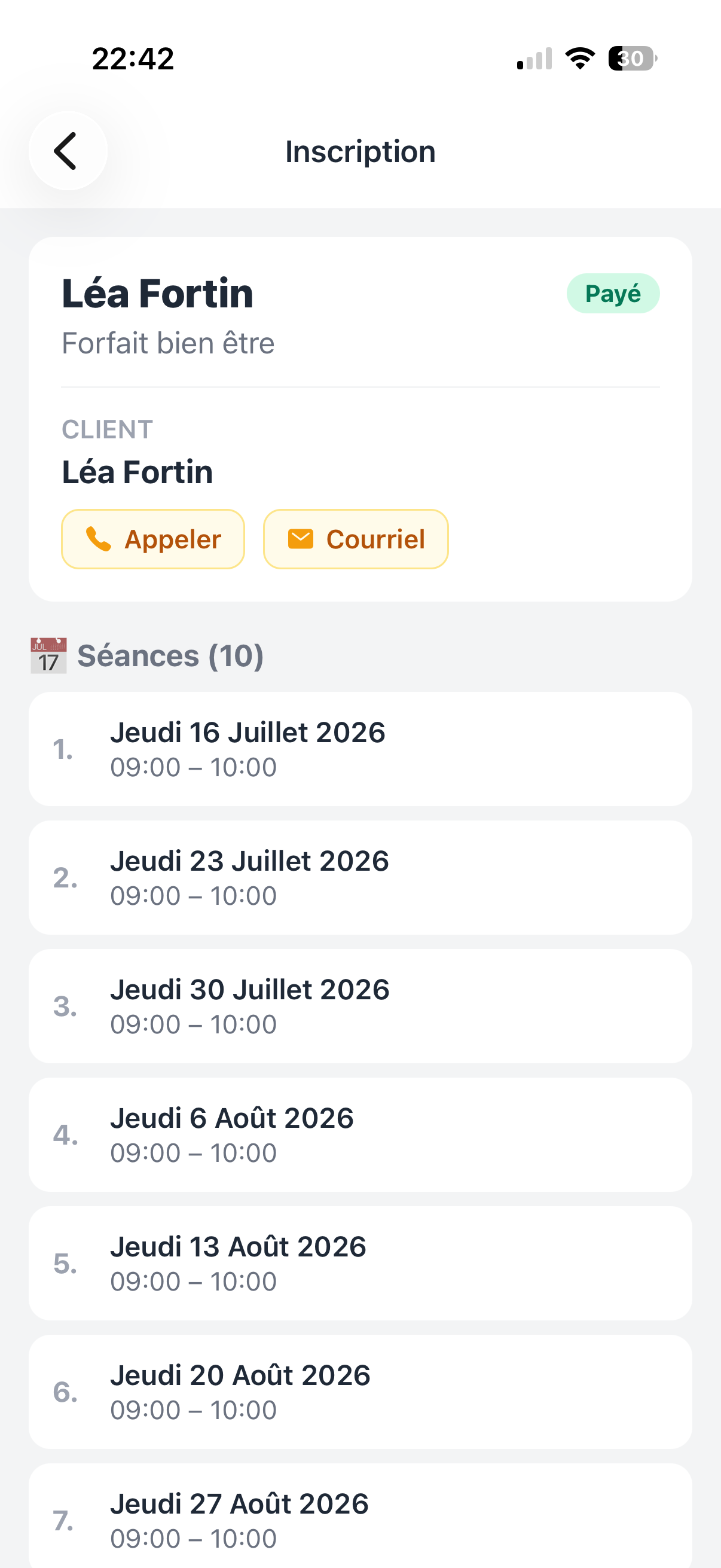 Bookeo Pro screenshot 7