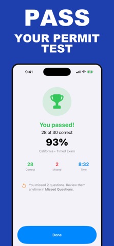 DMV Permit Test:  2026 iPhone screenshot