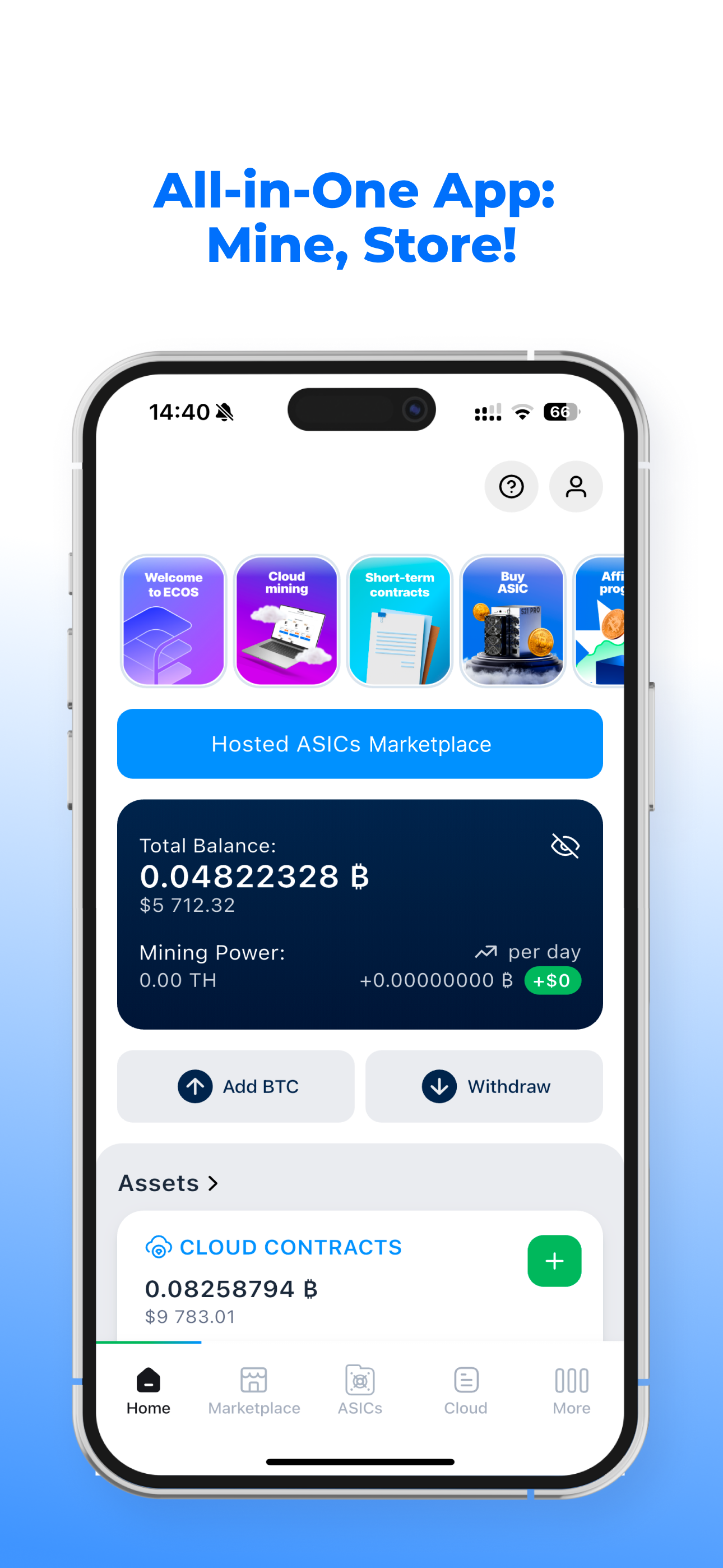 ECOS: Bitcoin Mining & Wallet