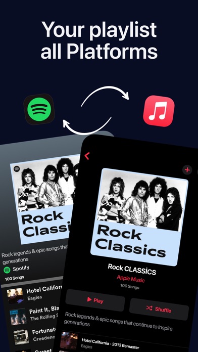 Playlist Transfer: Shift Music Screenshot