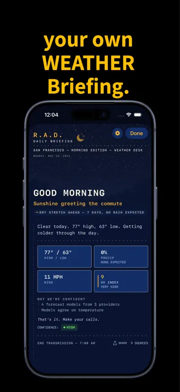 RAD Weather: Ehrliches Wetter screenshot 5 of 10