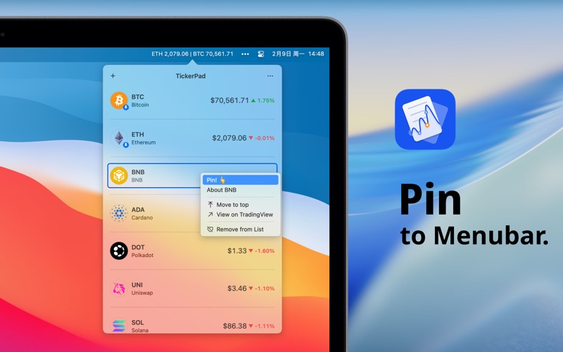 Screenshot #2 pour TickerPad