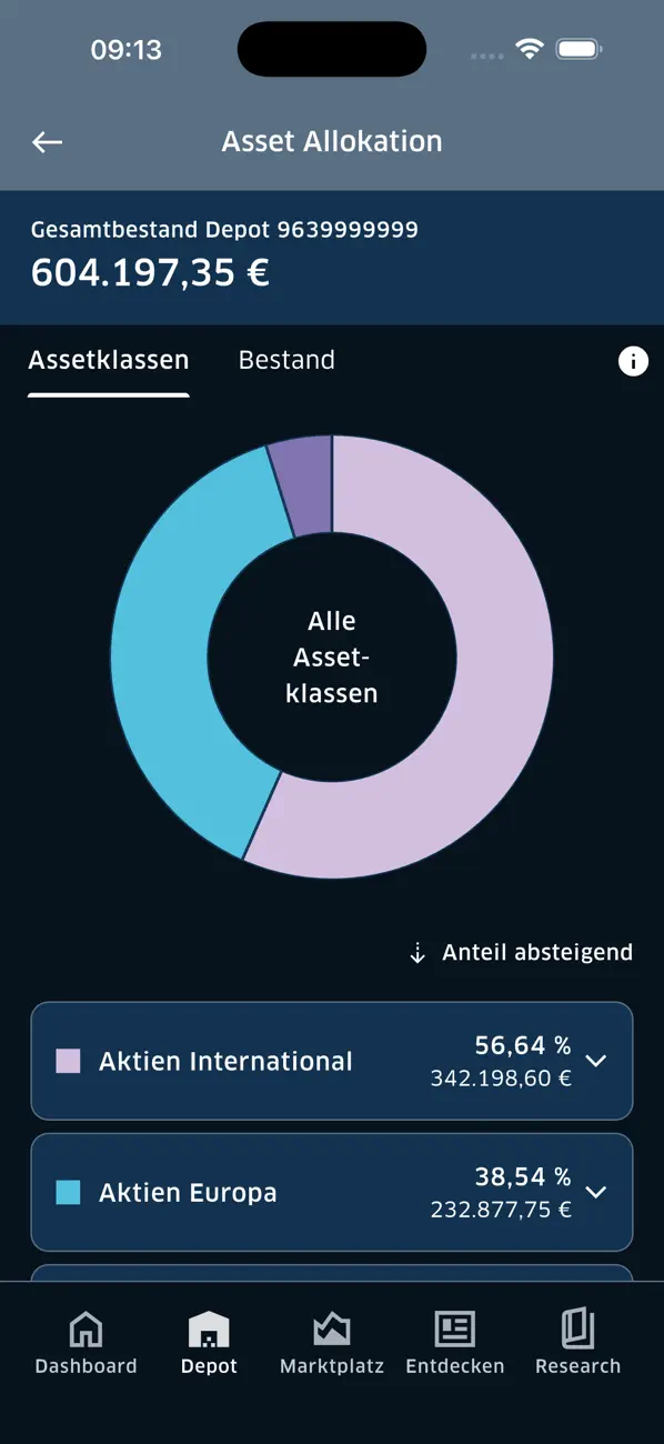 Screenshot #3 pour BW AssetGo – Investment-App
