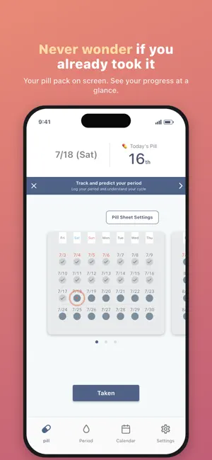 Pill & Period Tracker: Pilll screenshot 2