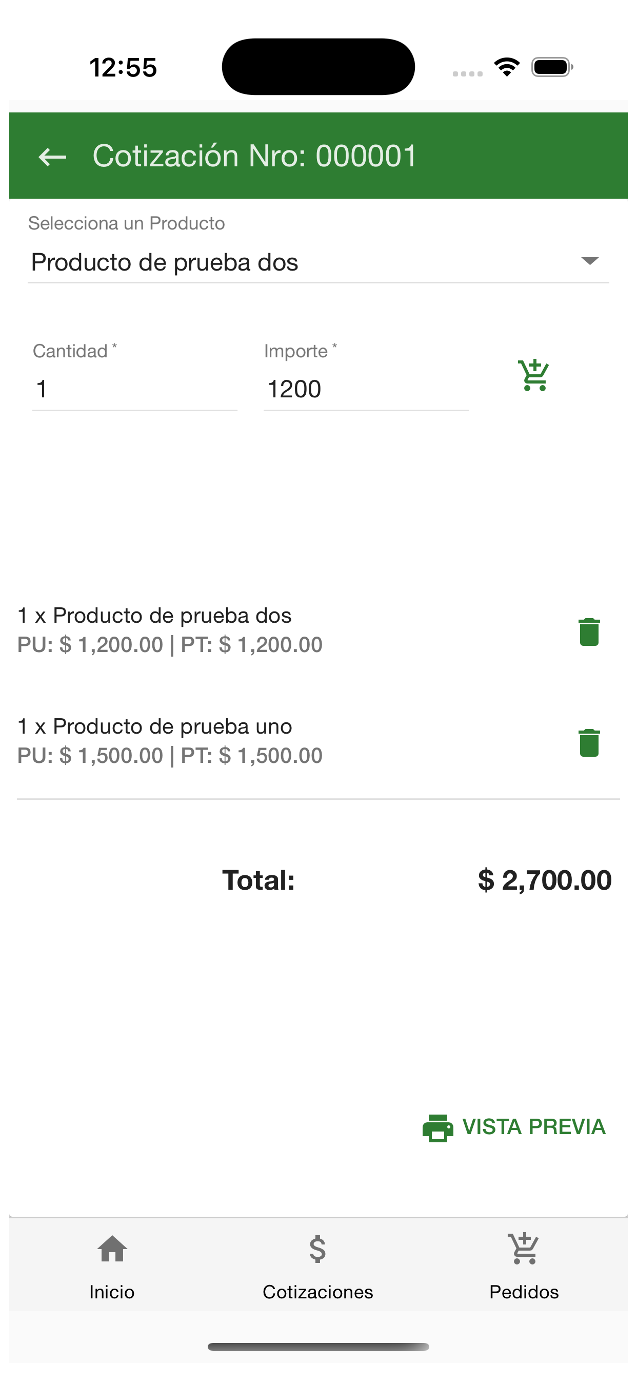 Cotizador Lite