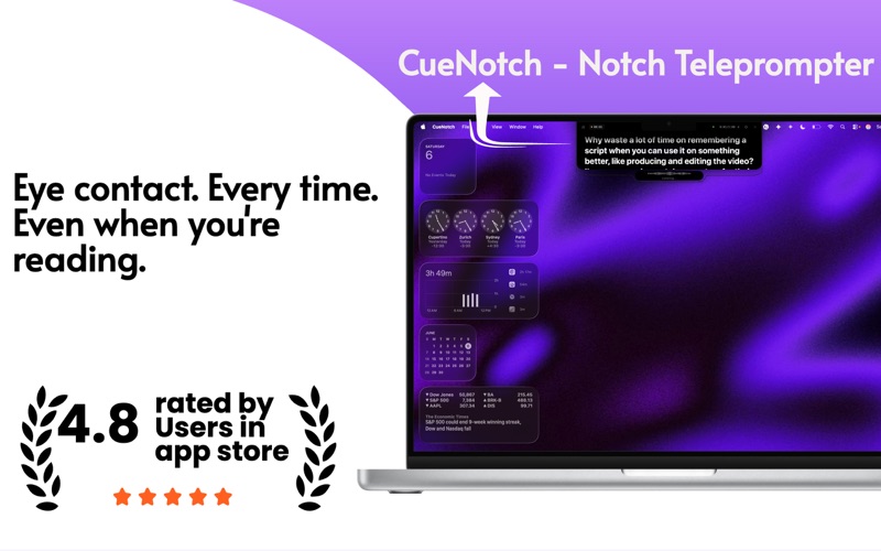 CueNotch - Notch Teleprompter screenshot 1
