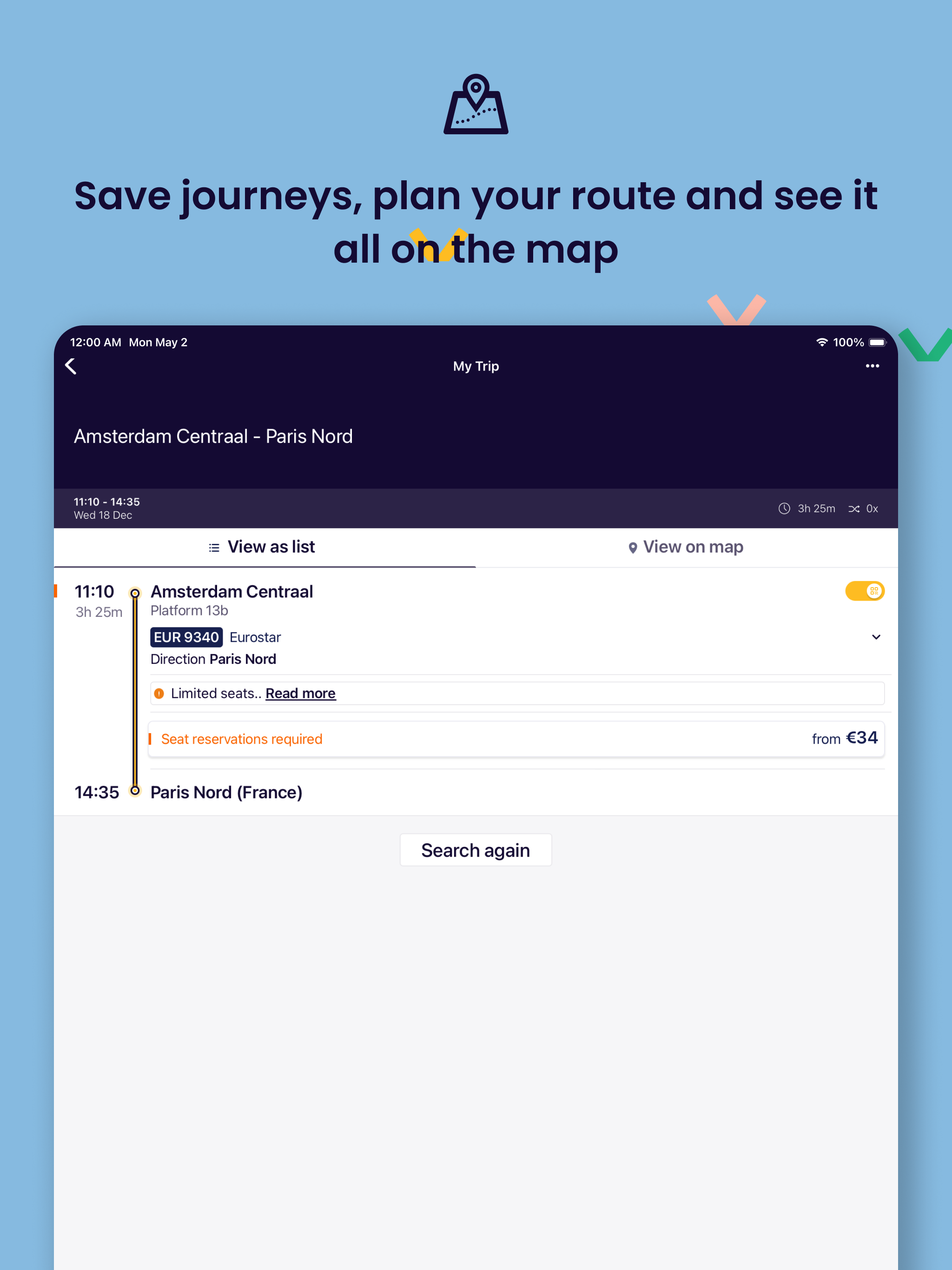 Eurail/Interrail Rail Planner screenshot 8