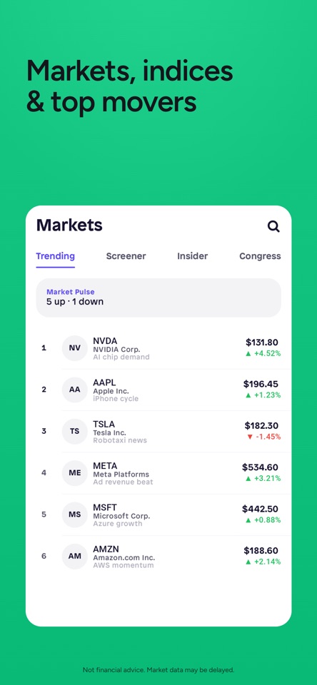 StockPlus: AI Congress Tracker screenshot 2