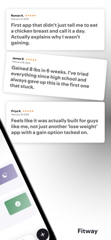 FitWay: Gain Weight & Bulk screenshot 2