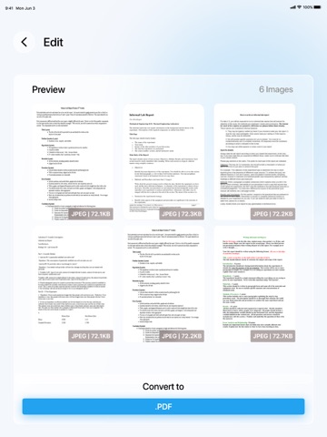 PDF Converter – Photos to PDF iPad screenshot