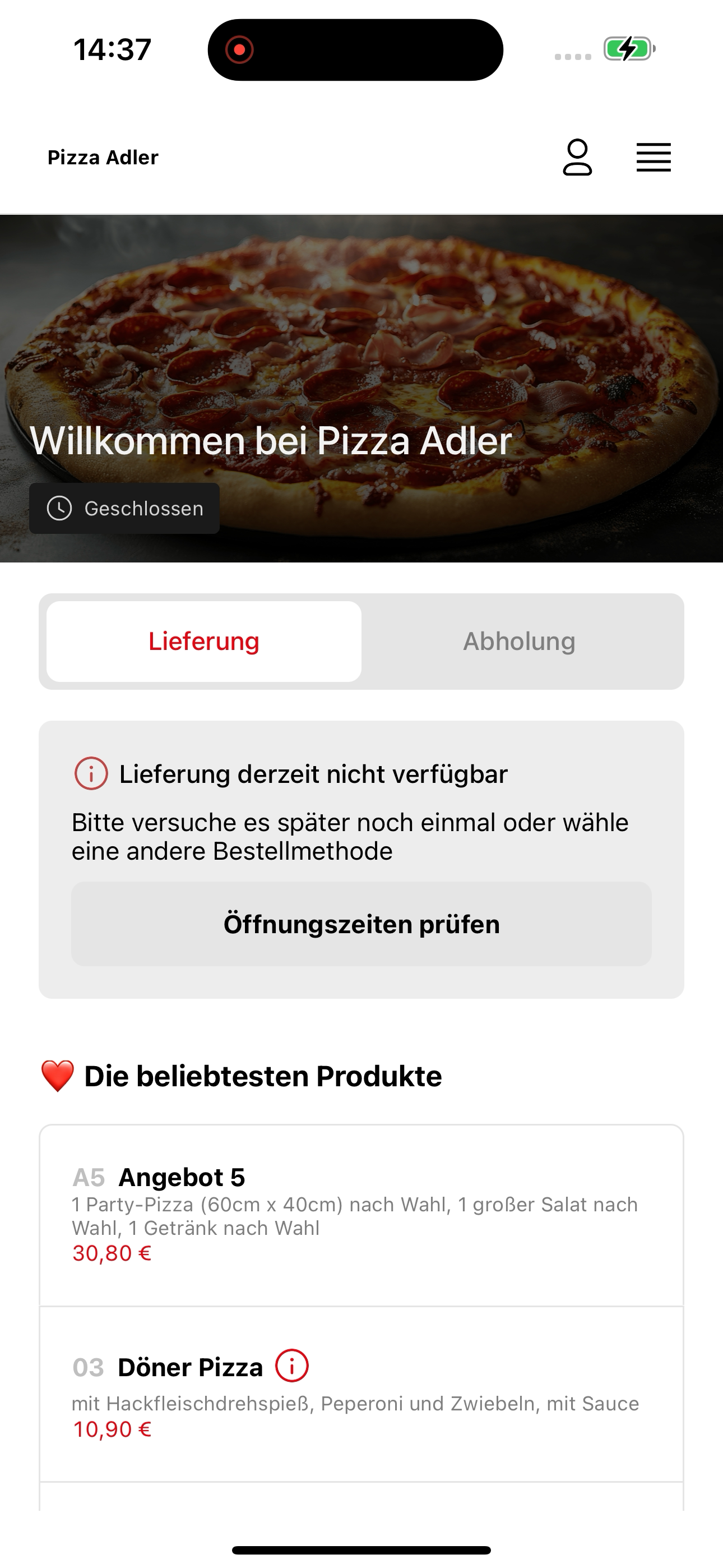 Pizza Adler DE screenshot 5