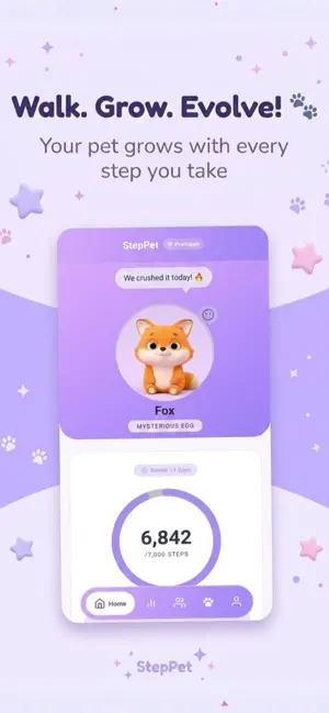 StepPet: Pedometer Pet Buddy screenshot 1