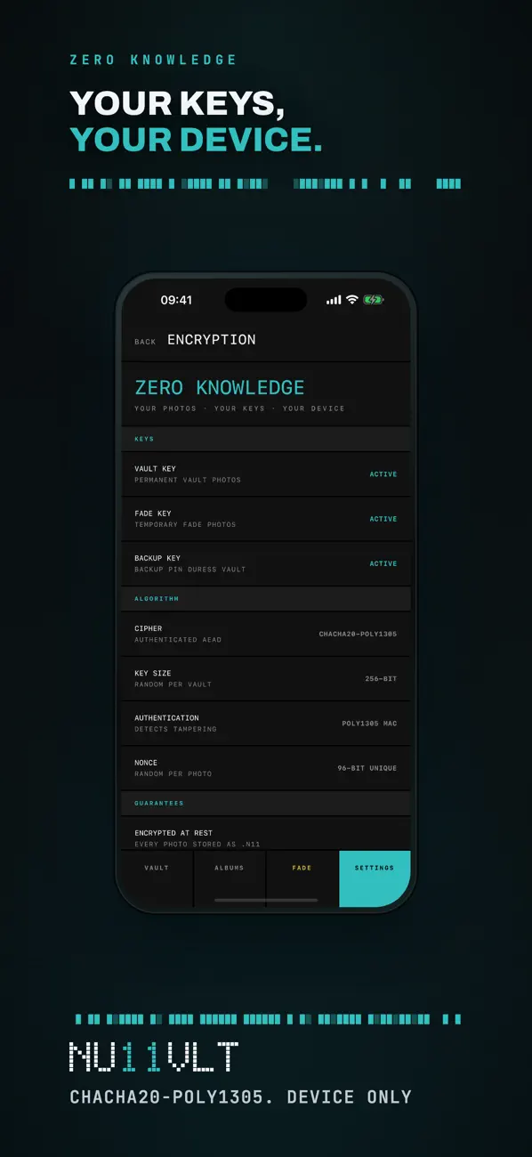 Screenshot #1 pour Nu11VLT: Secure Photo Vault