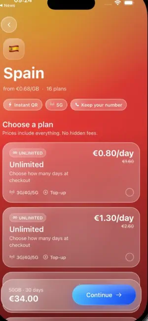 Internet Esim screenshot 4