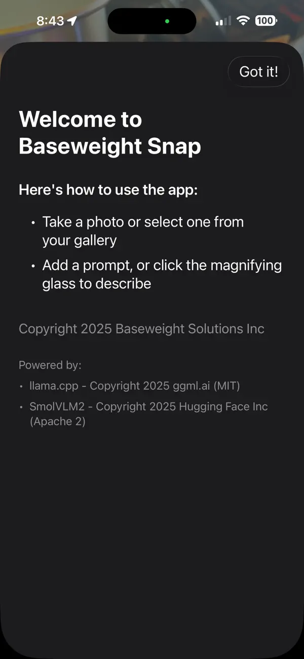 #1. Baseweight Snap (iOS) Von: Baseweight Solutions Inc