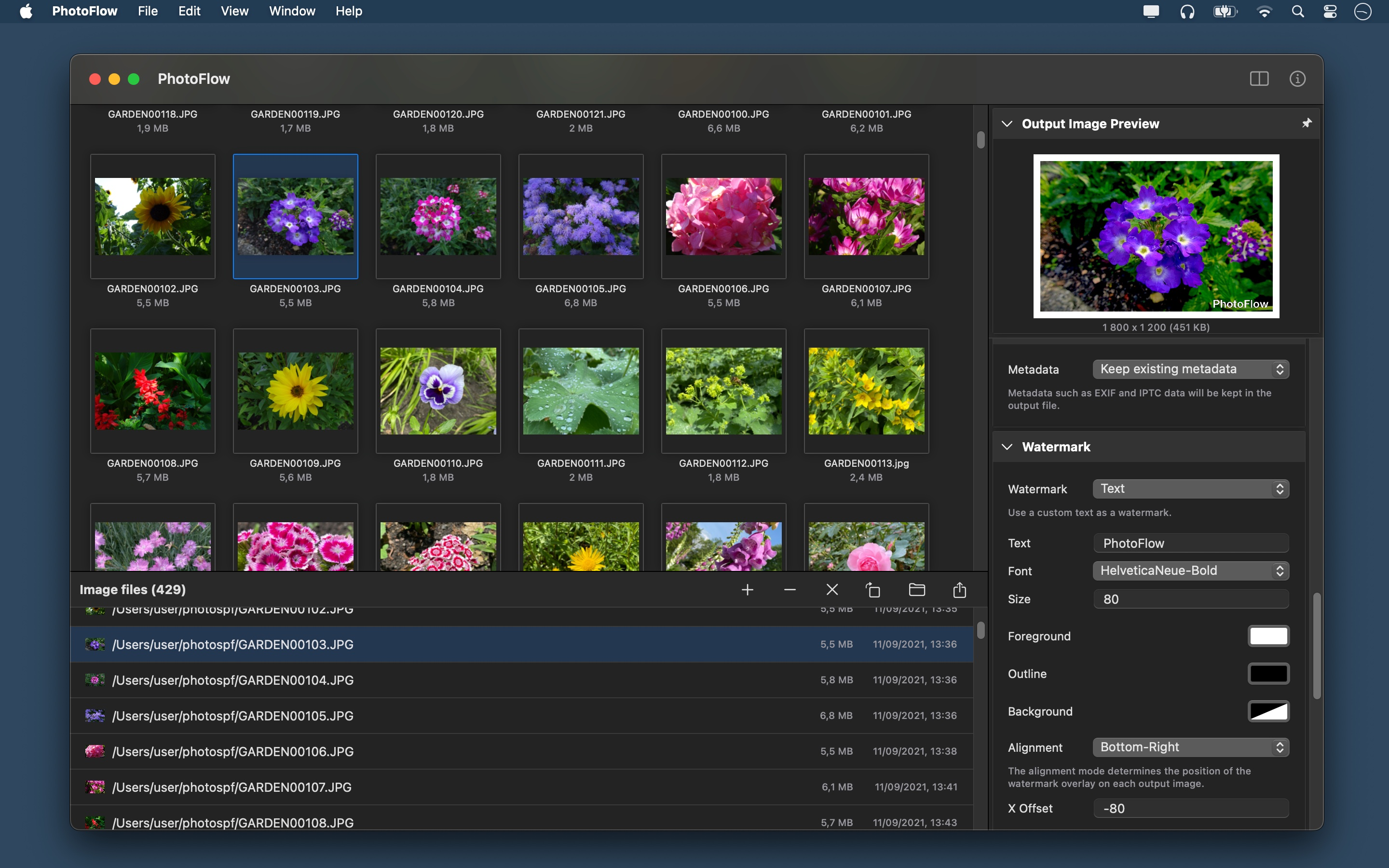PhotoFlow: Batch Image Resizer