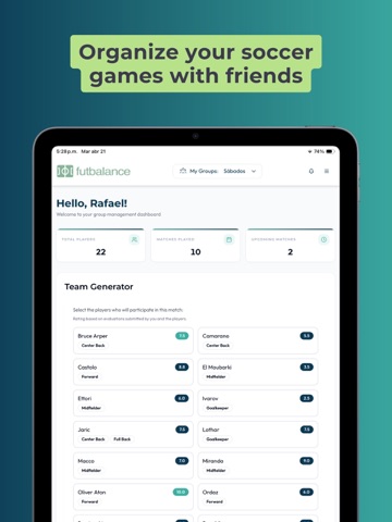 Futbalance:Soccer with friends iPad screenshot