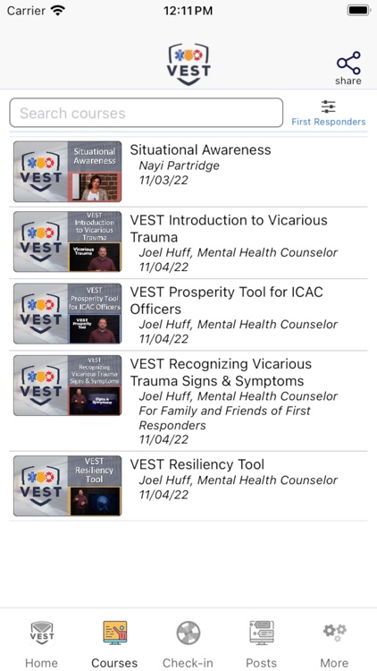 VEST First Responders