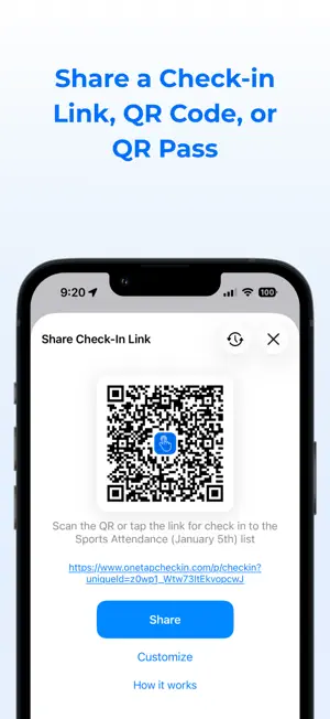 OneTap Check-In screenshot 3