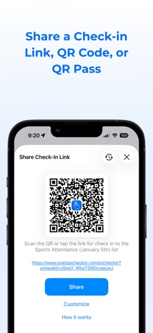 OneTap Check-In screenshot