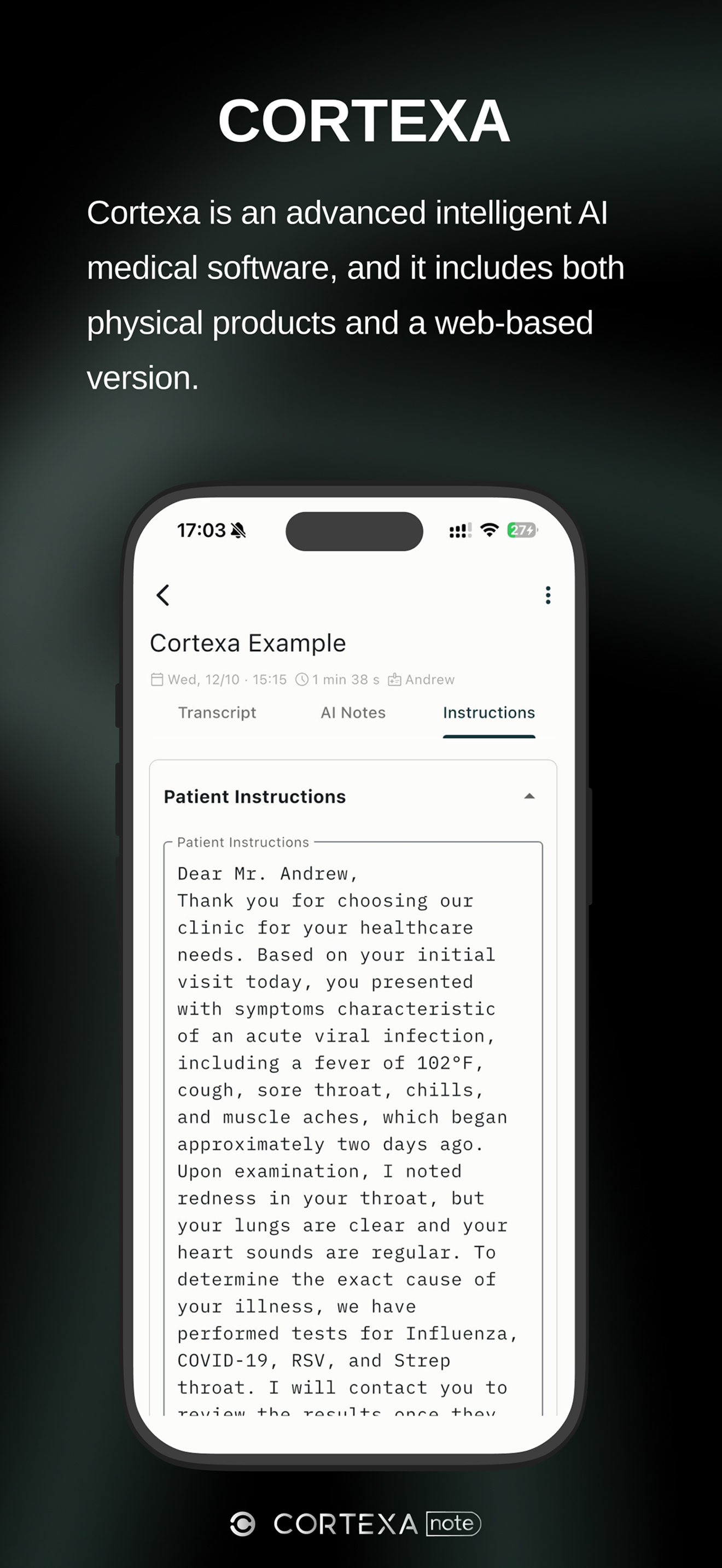 Cortexa Note