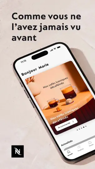 Capture d'écran de Nespresso Store sur iPhone 1