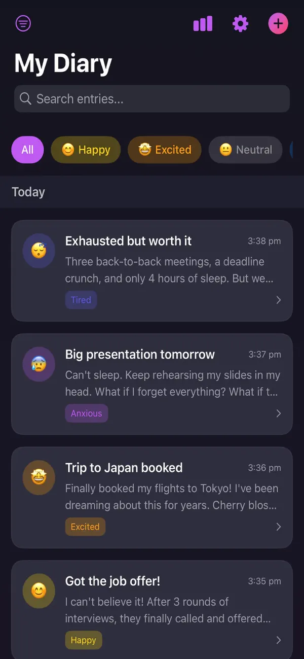 Private Diary Everyday Screenshot 2