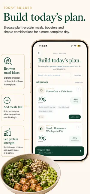 Vegan Protein Planner screenshot 2