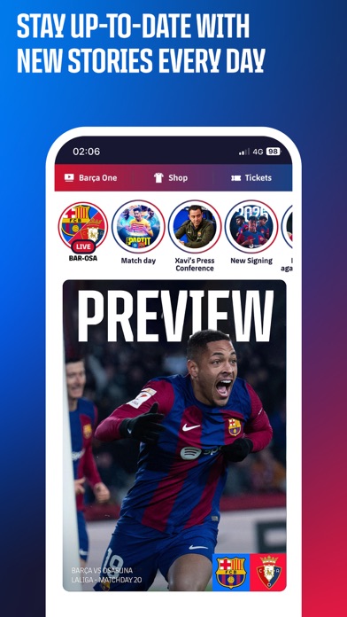 FC Barcelona Official App Screenshot