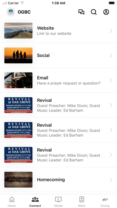 Screenshot 2 of OGBC Youngsville App