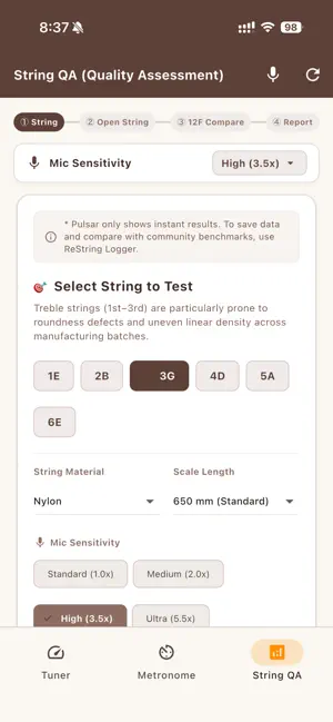 Pulsar Tuner: Classical Guitar screenshot 3