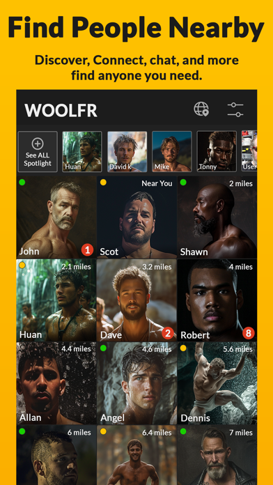 WOOLFR Gay Dating, Chat, Meet Screenshot