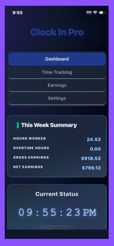 Clock In Pro screenshot