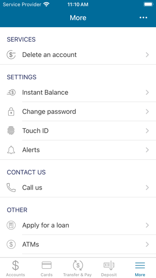 Diablo Valley FCU iPhone screenshot 4 - Finance app