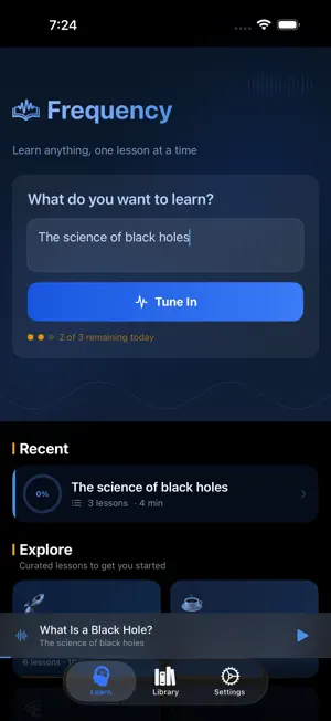 Frequency - Audio Lessons screenshot 1