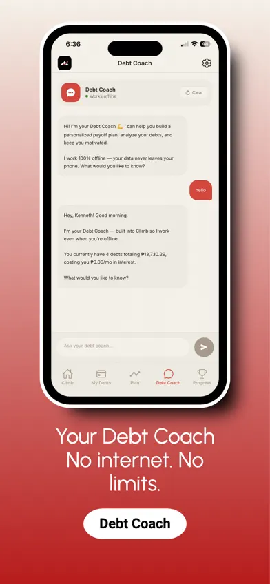 Climb - Debt Tracker screenshot 4