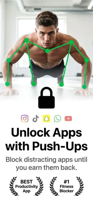 Push Up Time : PushBlock App screenshot 1