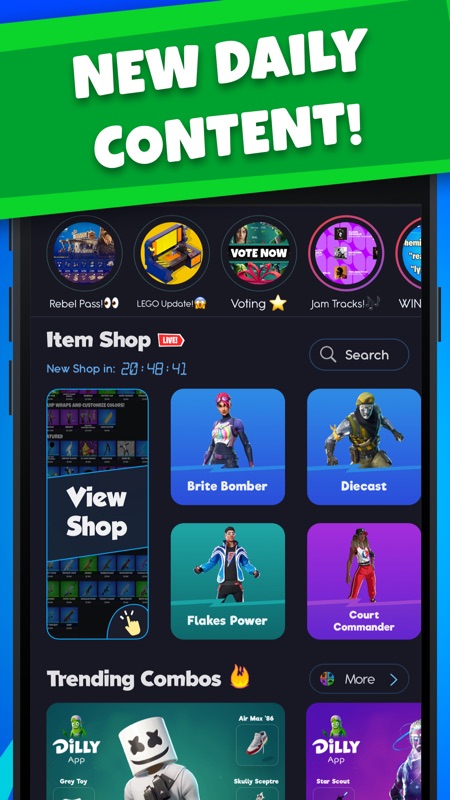 Dilly for Fortnite Mobile App screenshot 10