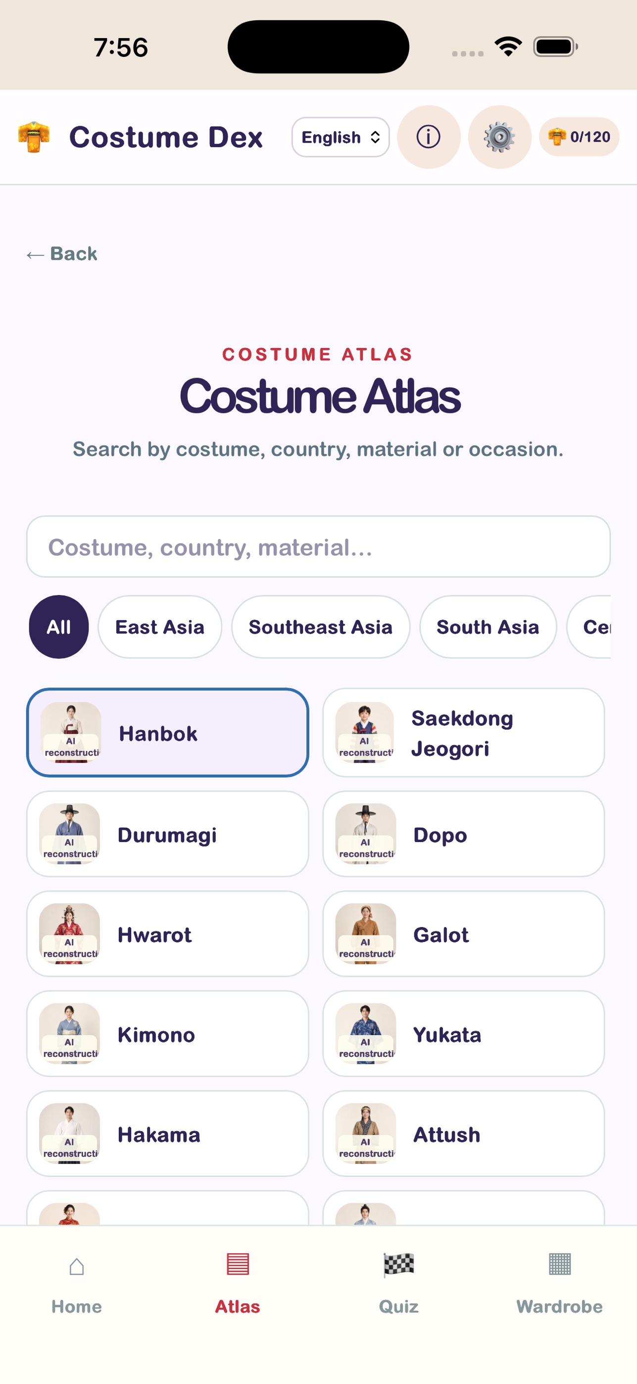 Screenshot 2 of World Costume Dex