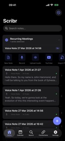 Scribr: AI Meeting Transcriber screenshot