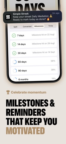 Simple Streak: Habit Tracker iPhone screenshot