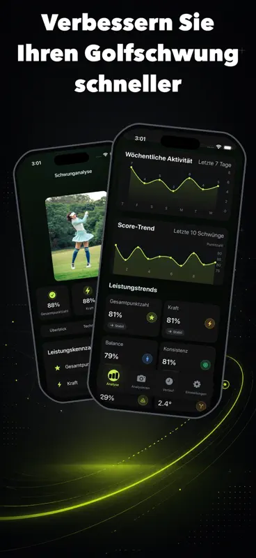 Golf-Schwunganalyse: SwingX AI screenshot 1 of 4
