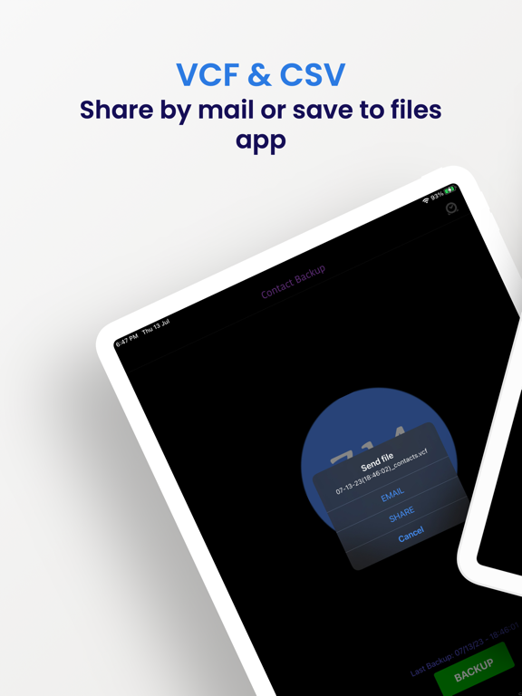 Screenshot #4 pour Contact en csv excel, vcard