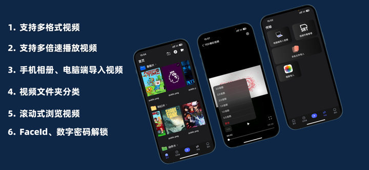 隐私相册管家-本地视频管理工具 screenshot 1