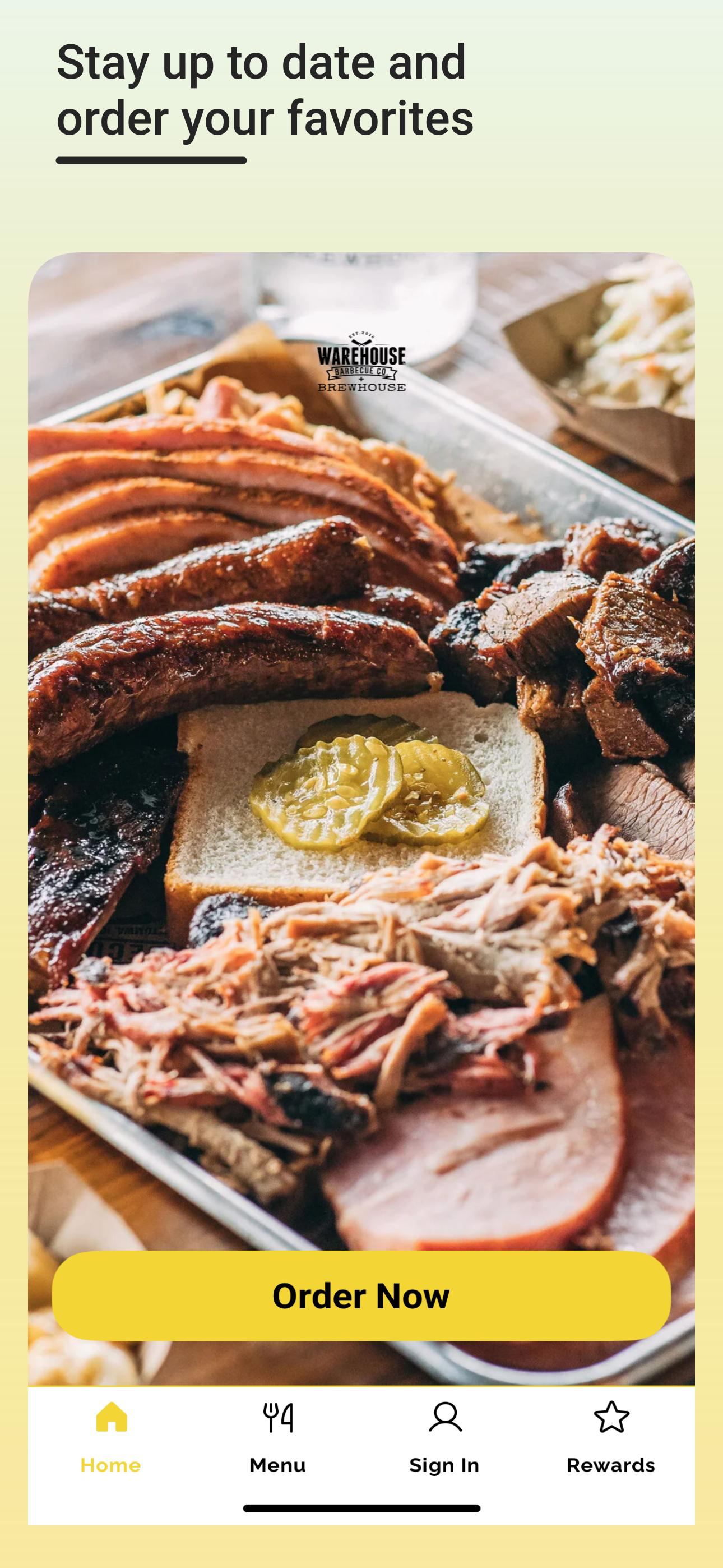 Warehouse Barbecue Co. App