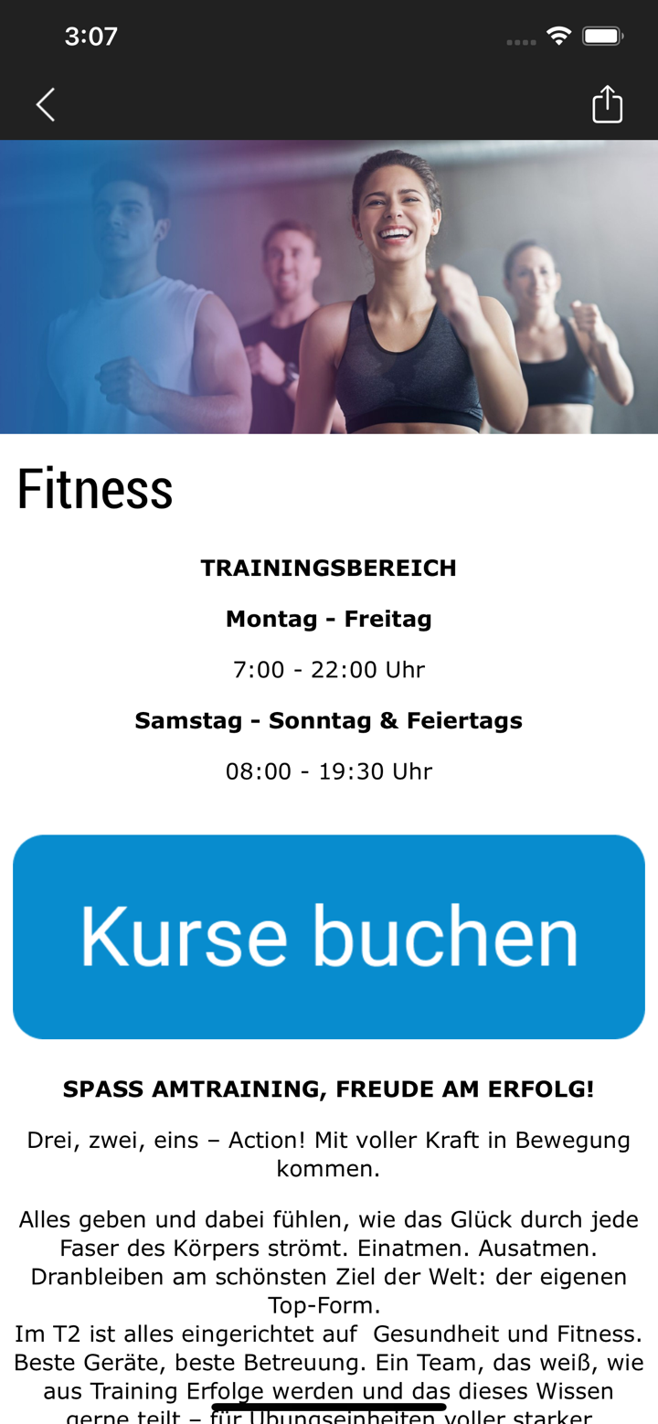 T2 Sports Health Club screenshot 2